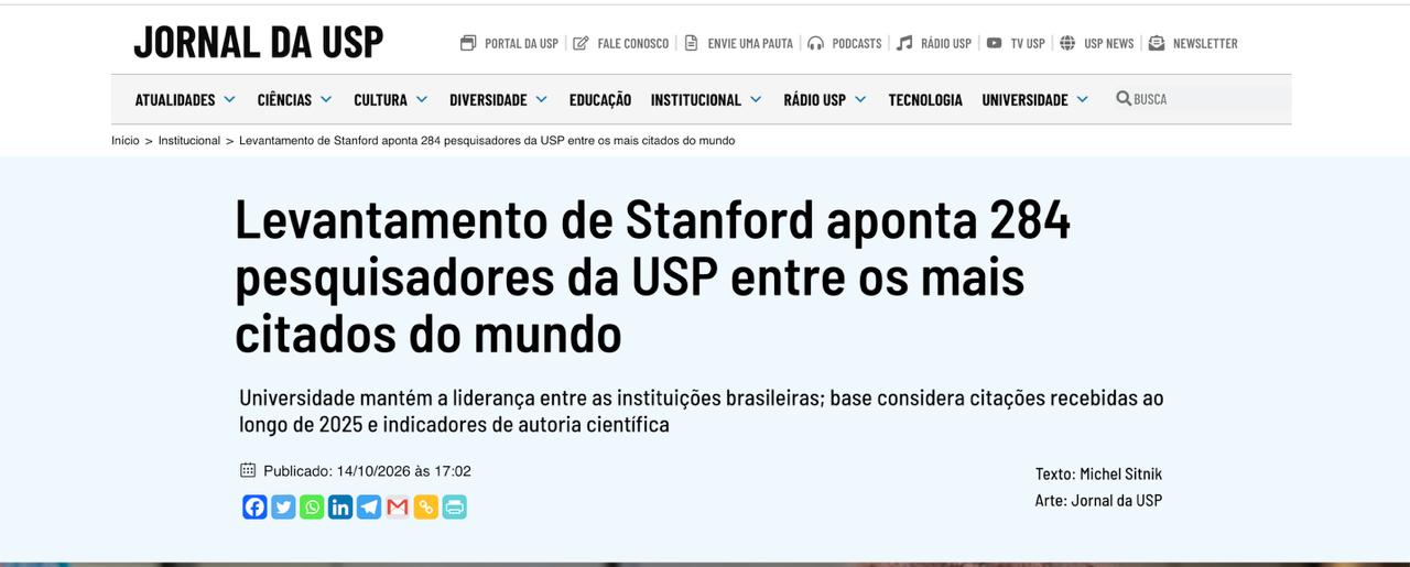 Prof. Dr. Ricardo Bento recebe reconhecimento da Academia Nacional de Medicina e integra levantamento internacional de pesquisadores de destaque
